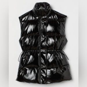 H&M Patent Puffer Vest